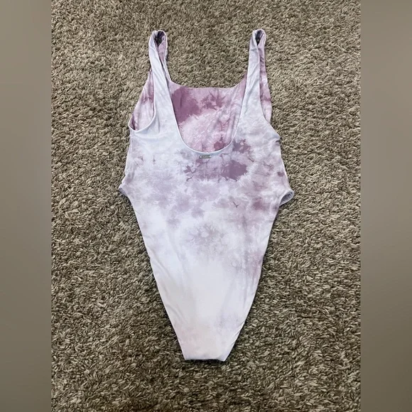 Volcom Eggplant Juniors “Follow The Cloud” One-Piece Swimsuit - Picture 2 of 9